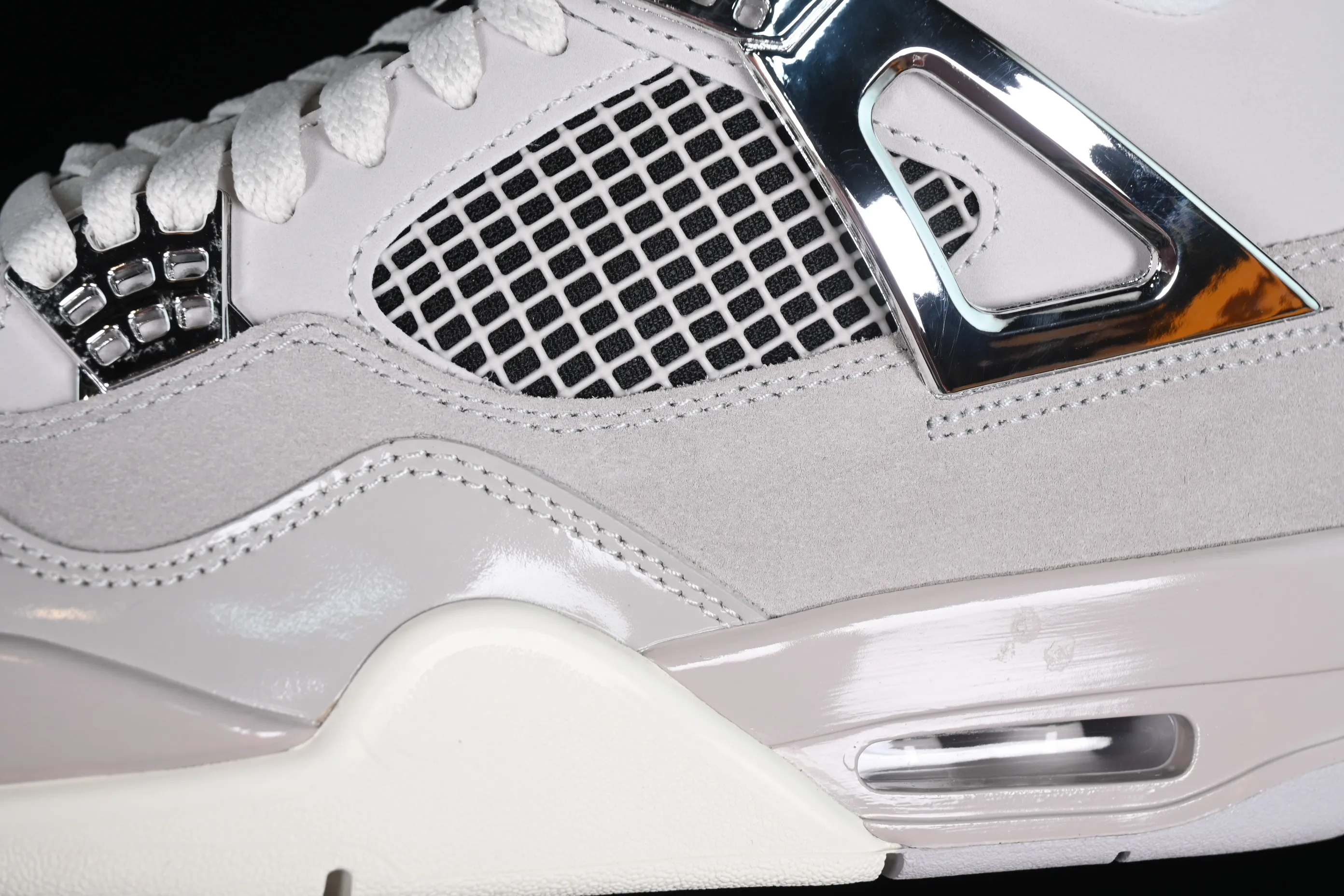 All categories Air Jordan Jordan series basketball shoes Air Jordan 4 GX foreign trade version Air Jordan 4 Retro "Frozen Moments" AJ4 Joe 4 electroplated silver AQ9129-001